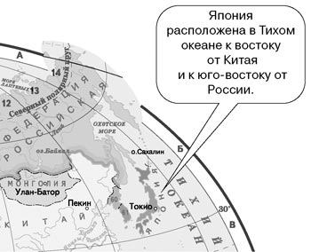 Рис. 2. Фрагмент Политической карты полушарий атласа «Окружающий мир. Природа и человек. 1—4 классы» (авт. О.В. Крылова и др. С. 36–37).